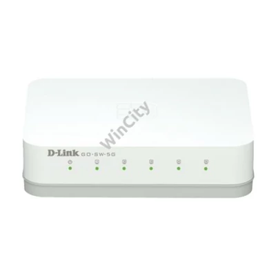 D-LINK Switch 5x1000Mbps Műanyagházas Asztali, GO-SW-5G/E