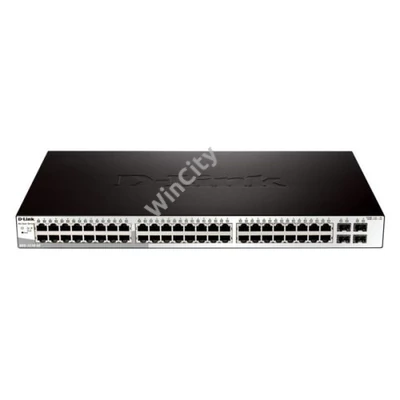 D-LINK Switch 48x1000Mbps + 4xGigabit SFP Menedzselhető Rackes, DGS-1210-52/E
