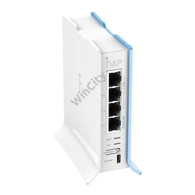 MIKROTIK Wireless Router RouterBOARD 2,4GHz, 4x100Mbps, 300Mbps, Asztali - RB941-2ND-TC