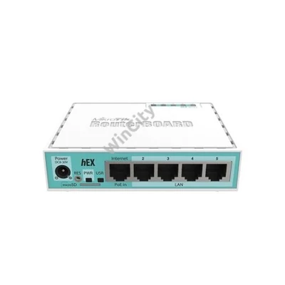 MIKROTIK Vezetékes Router RouterBOARD 5x1000Mbps, Menedzselhető, Asztali - RB750GR3