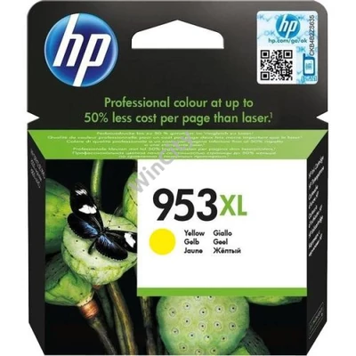 HP Patron F6U18AE (HP No953XL) Officejet Pro, sárga, 1600/oldal