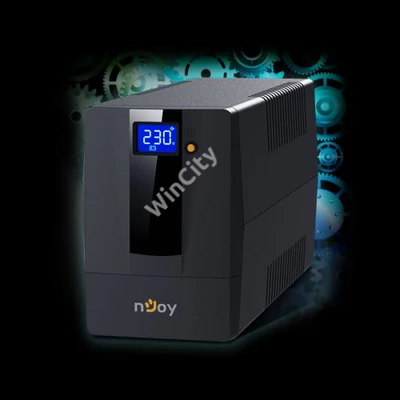 NJOY Szünetmentes + AVR Horus Plus 600, 600VA, 360W, Line-Interactive, LCD Touch display