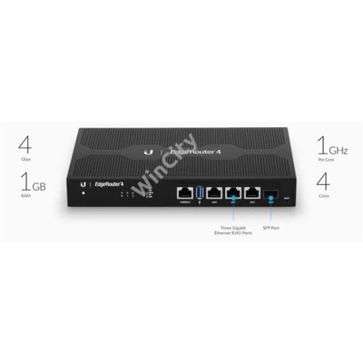 UBiQUiTi EdgeRouter 3x1000Mbps + 1x1000Mbps SFP, Asztali - ER-4