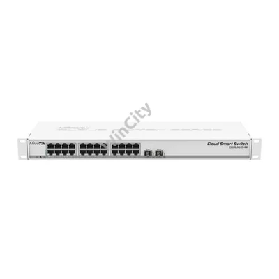 MIKROTIK Cloud Smart Switch 24x1000Mbps + 2x10Gbps SFP+, Fémházas, Rackes - CSS326-24G-2S+RM