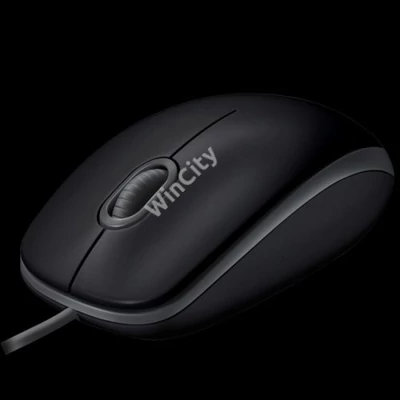 LOGITECH Egér - B110 Vezetékes Optikai Silent, Fekete