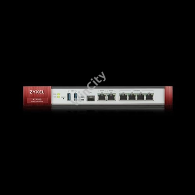 ZYXEL Tűzfal 4xLAN/DMZ (1000Mbps) + 2xWAN + 1xSFP Rackes + 1év UTM Bundle, ATP200-EU0102F