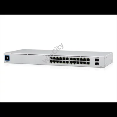 UBiQUiTi Switch 24x1000Mbps (16xPOE+), 2x1000Mbps SFP, Menedzselhető, Rackes - USW-24-POE