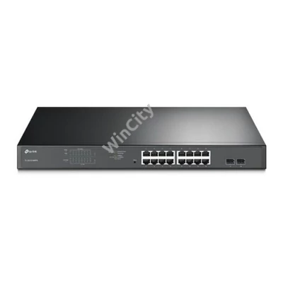 TP-LINK Switch 16x1000Mbps (16xPOE+) + 2xGigabit, Easy Smart, TL-SG1218MPE