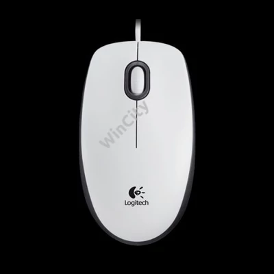 LOGITECH Egér - M100 Vezetékes Optikai, Fehér