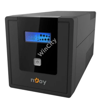 NJOY Szünetmentes 1000VA - Cadu 1000 (2 Schuko, line-interaktív, USB menedzsment, RJ11/45 vonalvédelem(1Gb/s), fekete)