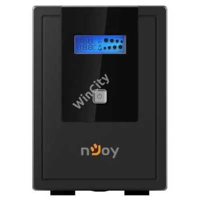 NJOY Szünetmentes 1500VA - Cadu 1500 (4 Schuko, line-interaktív, USB menedzsment, RJ11/45 vonalvédelem(1Gb/s), fekete)