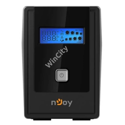 NJOY Szünetmentes 650VA - Cadu 650 (2 Schuko, line-interaktív, USB menedzsment, RJ11/45 vonalvédelem(1Gb/s), fekete)