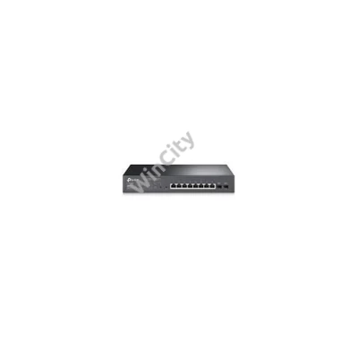 TP-LINK Switch 8x1000Mbps (8xPOE+) + 2xSFP, Menedzselhető, SG2210MP