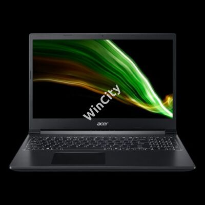 Acer Aspire A715-42G-R09E, 15.6" FHD IPS, AMD Ryzen 5 5500U, 8GB, 512GB SSD, GeForce GTX1650, Win11, fekete