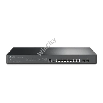 TP-LINK Switch 8x2500Mbps (8xPOE+) + 2x10G SFP+ + 1xkonzol port + 1xUSB, Menedzselhető, SG3210XHP-M2