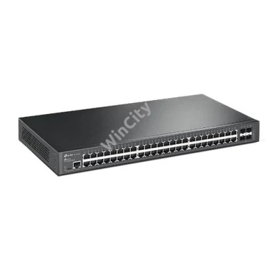 TP-LINK Switch 48x1000Mbps + 4xGigabit SFP + 2xkonzol port, Menedzselhető, SG3452