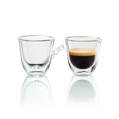DELONGHI DLSC310 eszpresszó pohárszett, 2 db, duplafalu, hőálló, 300°C