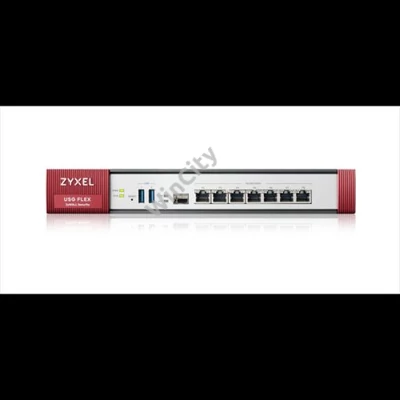 ZYXEL Tűzfal 7xLAN/WAN/DMZ (1000Mbps) 2xUSB 3.0 + 1konzol port, USGFLEX500-EU0101F