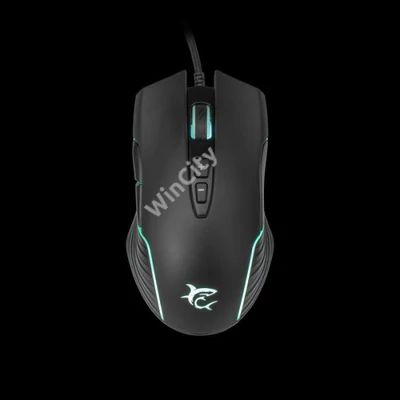 WHITE SHARK GM-5003 AZARAH gaming egér, fekete, 6400dpi