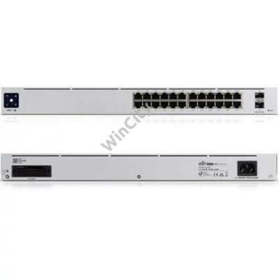 UBiQUiTi Switch 24x1000Mbps + 2x1000Mbps SFP, Menedzselhető, Rackes - USW-24