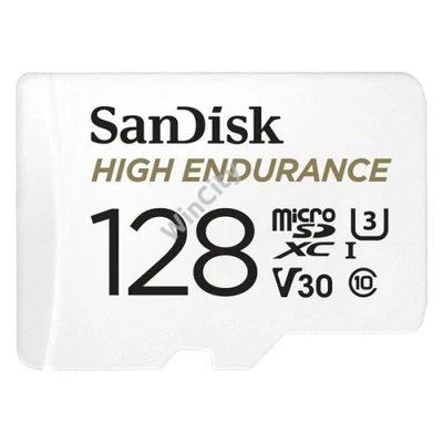 SANDISK 183567, MICRO SDXC KÁRTYA HIGH ENDURANCE 128GB, 100 MB/S, C10, U3, V30