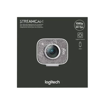 LOGITECH Webkamera - StreamCam 1080p Mikrofonos, Piszkosfehér