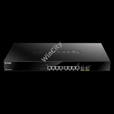 D-LINK Switch 8x2.5Gbps(8xPOE) + 2xGigabit SFP+, Menedzselhető, DMS-1100-10TP