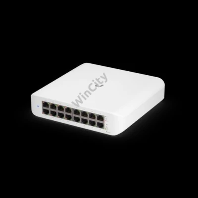 UBiQUiTi Switch 16x1000Mbps (8xPOE+), Falra rögzíthető, Menedzselhető, Asztali - USW-LITE-16-POE