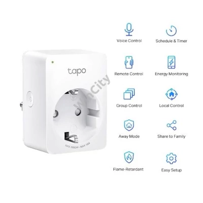 TP-LINK Okos Dugalj Wi-Fi-s Fogyasztás mérővel, TAPO P110