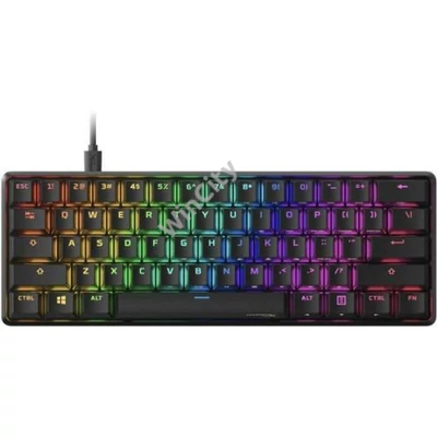 HP HYPERX vezetékes mechanikus gaming billentyűzet Alloy Origins 60 RGB piros switch - amerikai lokalizáció