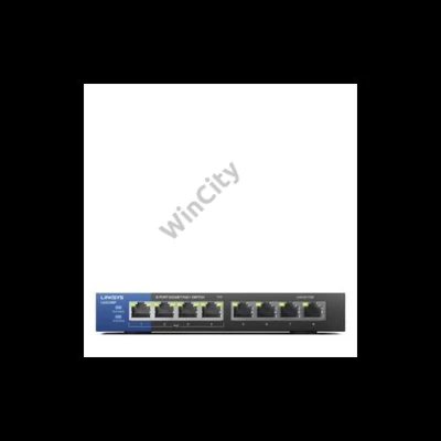 LINKSYS Switch LGS108P, 8x1000Mbps POE+ (8-Port Business Desktop Gigabit PoE+ Switch)