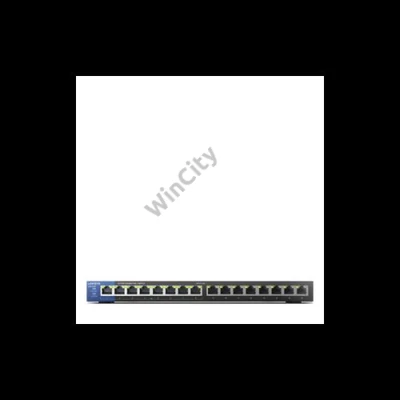 LINKSYS Switch LGS116P, 16x1000Mbps POE+ (16-Port Business Desktop Gigabit PoE+ Switch)