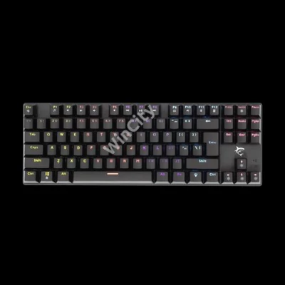 WHITE SHARK COMMANDOS mechanikus (red switch) gamer billentyűzet (angol), fekete