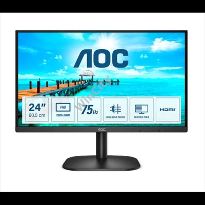 AOC monitor 23.8" 24B2XHM2, 1920x1080, 16:9, 250cd/m2, 4ms, VGA/HDMI