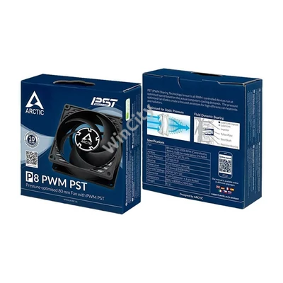 ARCTIC COOLING Rendszerhűtő Ventilátor F8 PWM PST, 8cm