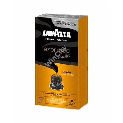 LAVAZZA Lungo Nespresso kompatibilis alumínium kapszula csomag 10 db x 5.6g, 100% Arabica