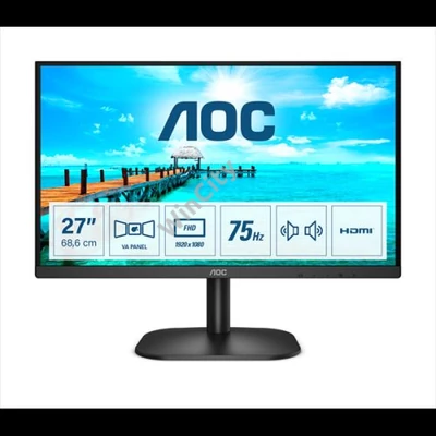 AOC VA monitor 27" 27B2AM, 1920x1080, 16:9, 250cd/m2, 4ms, VGA/HDMI, hangszóró