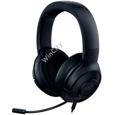 Razer Kraken X Lite vezetékes gamer fejhallható mikrofonnal, fekete