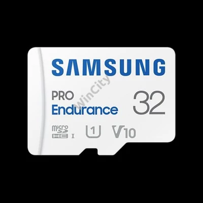 SAMSUNG Memóriakártya, PRO Endurance microSD kártya 32GB, CLASS 10, UHS-I (SDR104), + SD Adapter, R100/W30