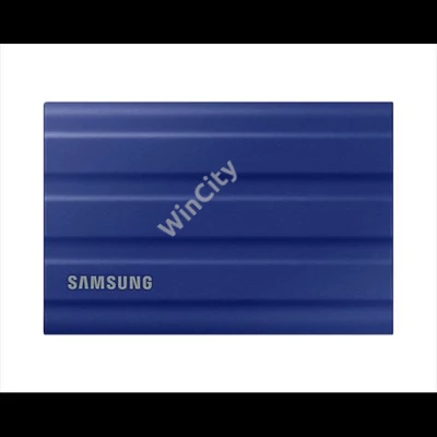 SAMSUNG Hordozható SSD T7 Shield, USB 3.2 Gen.2 (10Gbps), 1TB, Kék