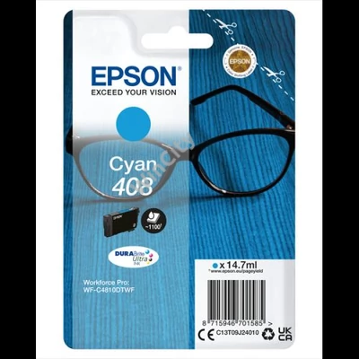 EPSON Tintapatron DURABrite Ultra tinta / Spectacles – 408/408L (Standard, Cyan)