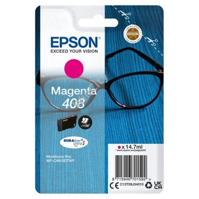 EPSON Tintapatron DURABrite Ultra tinta / Spectacles – 408/408L (Standard, Magenta)