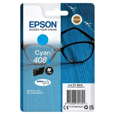 EPSON Tintapatron DURABrite Ultra tinta / Spectacles – 408/408L (XL, Cyan)