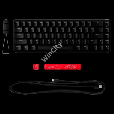HP HYPERX vezetékes mechanikus gaming billentyűzet Alloy Origins 65 RGB piros switch - amerikai lokalizáció