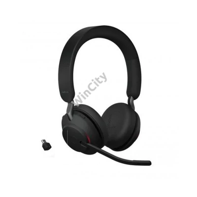 JABRA Fejhallgató - Evolve2 65 MS Stereo Bluetooth, USB-C Vezeték Nélküli, Mikrofon