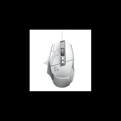 LOGITECH Egér - G502 X Lightsync Vezetékes Gaming, Fehér