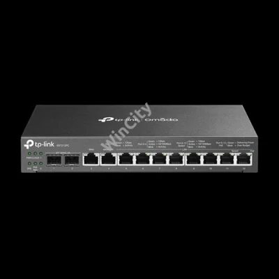 TP-LINK Vezetékes VPN Router 1xWAN(1000Mbps) + 1xWAN/LAN(1000Mbps) + 8xLAN(1000Mbps) + 2xSFP WAN/LAN(1000Mbps), ER7212PC