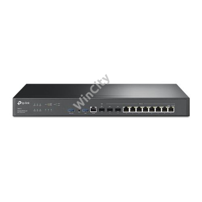 TP-LINK Vezetékes VPN Router 2xSFP+(10GE) + 1xWAN/LAN(1GE) + 8xWAN/LAN(1GE) + 1xkonzol port + 2xUSB, ER8411
