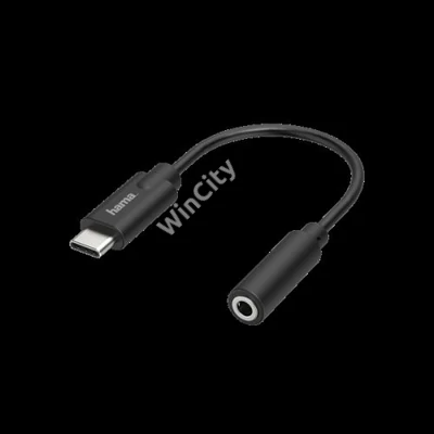HAMA 200318, AUDIO ADAPTER, USB-C DUGÓ - 3,5 MM JACK ALJZAT