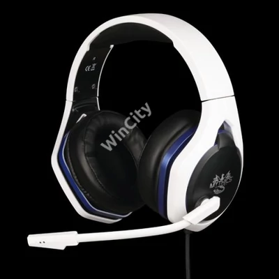 KONIX - MYTHICS PS5 Fejhallgató Hyperion Vezetékes Gaming Stereo Mikrofon, Fehér